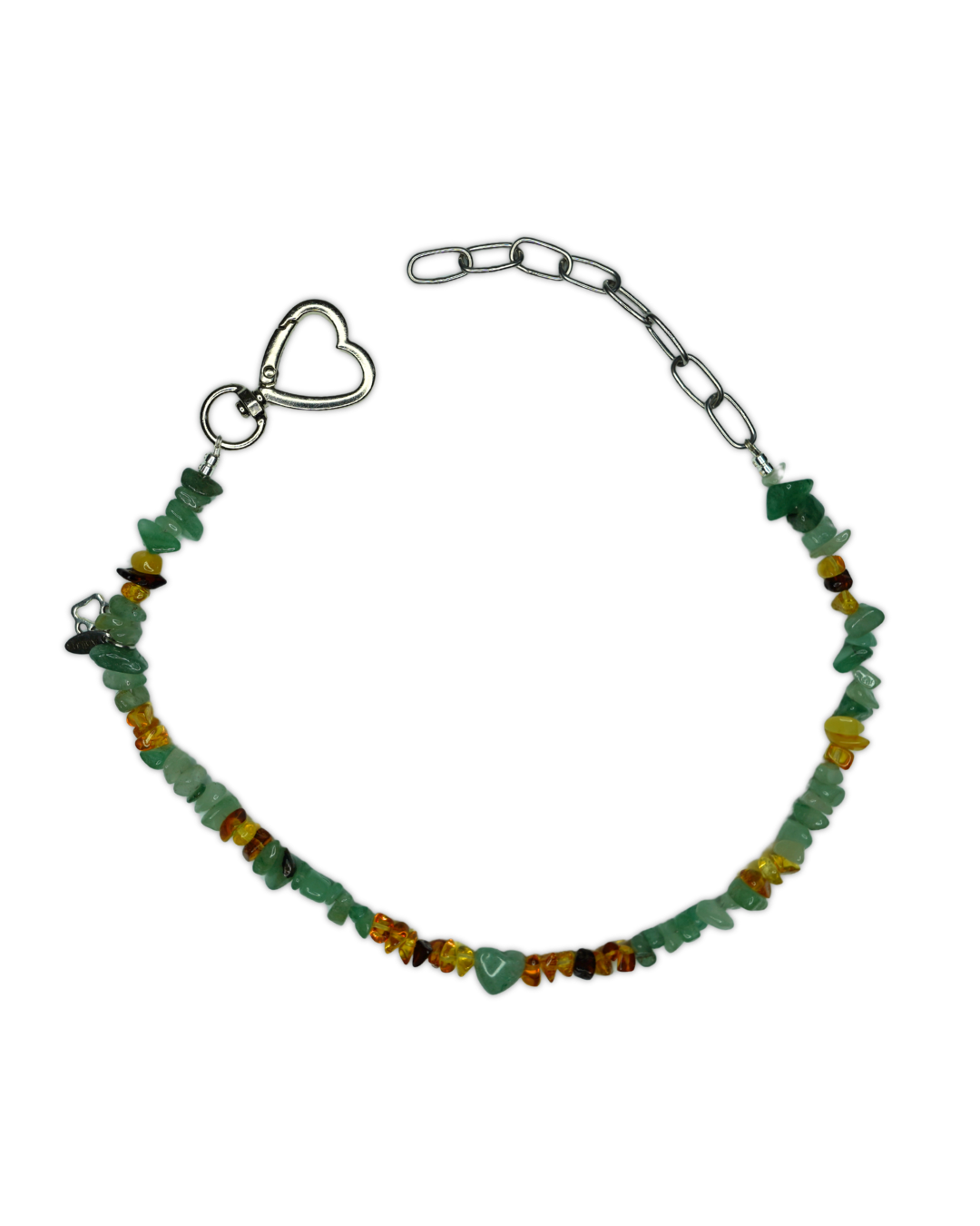 AniLux Signature Schmuckhalsband – Amber Green Harmony