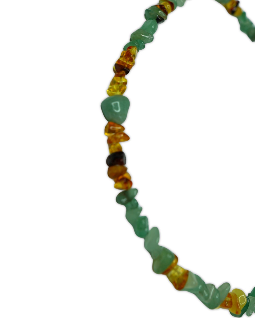 AniLux Signature Schmuckhalsband – Amber Green Harmony