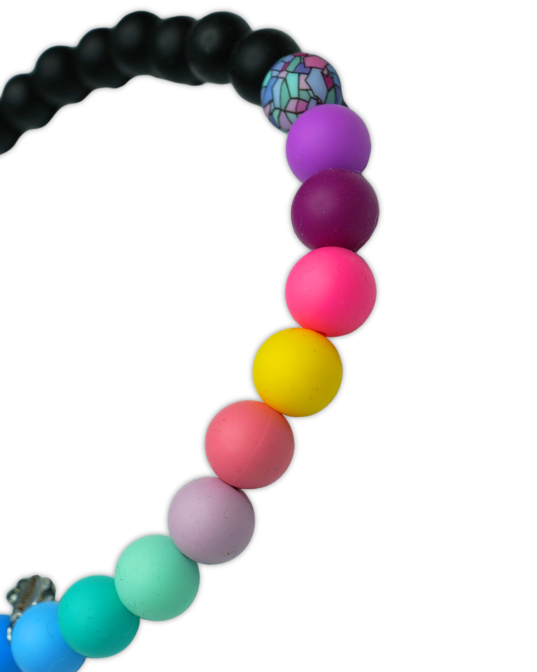 AniLux Signature Schmuckhalsband – Black Rainbow