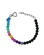 AniLux Signature Schmuckhalsband – Rebel Rainbow - AniLux